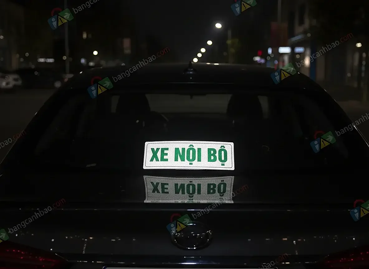 Nhãn Phản Quang 3M – Biển Nhận Diện Xe Chuyên Dụng Bền Đẹp, Siêu Sáng Ban Đêm - 10